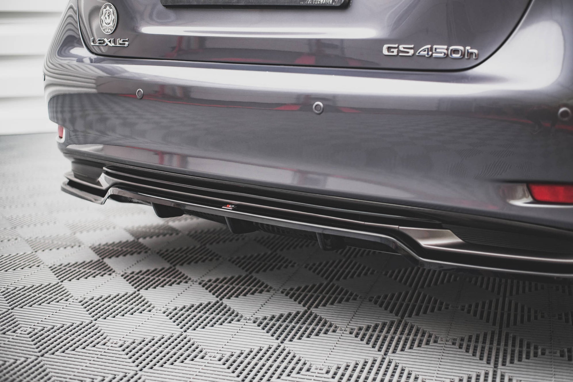 Maxton Design Rear Splitter (with vertical bars) Lexus GS F Sport Hybr ...