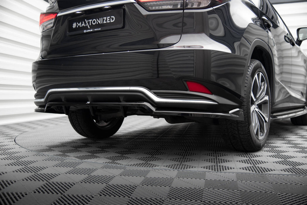 Maxton Design Rear Splitter (with vertical bars) Lexus RX Mk4 Facelift