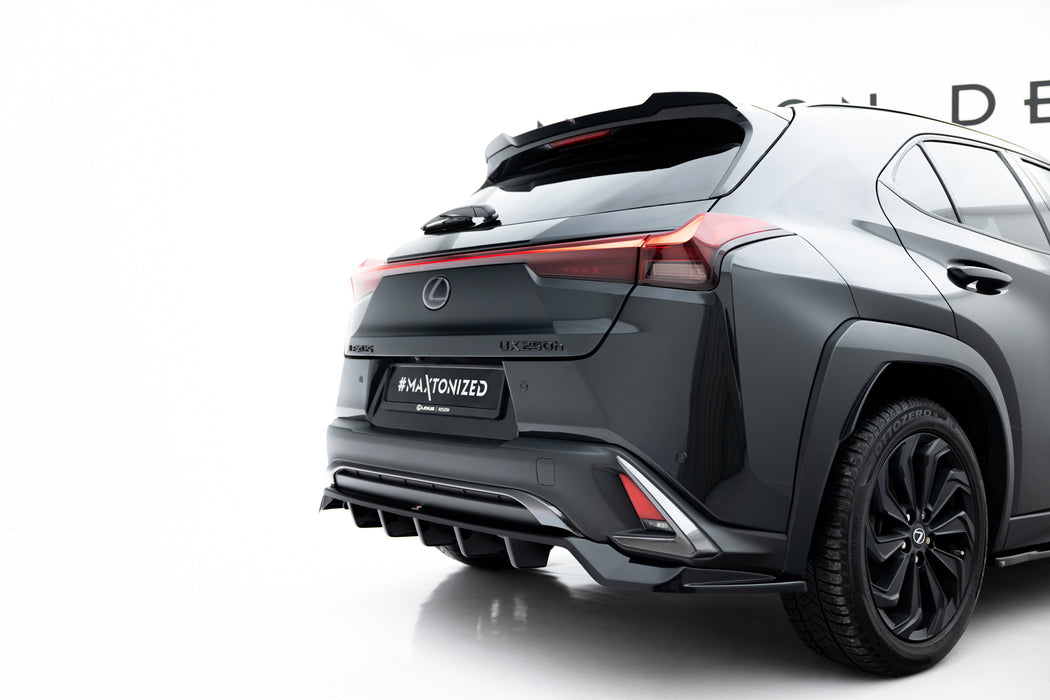 Maxton Design Rear Splitter (with vertical bars) Lexus UX F-Sport Mk1