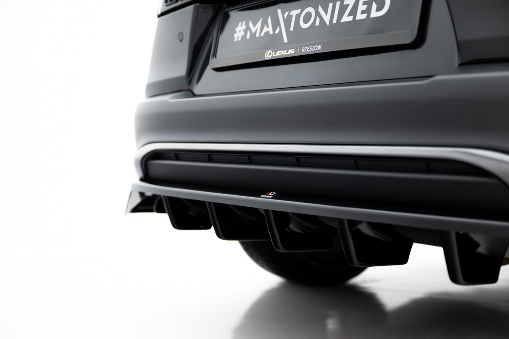 Maxton Design Rear Splitter (with vertical bars) Lexus UX F-Sport Mk1