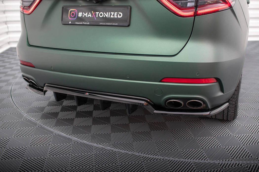 Maxton Design Rear Splitter (with vertical bars) Maserati Levante Mk1