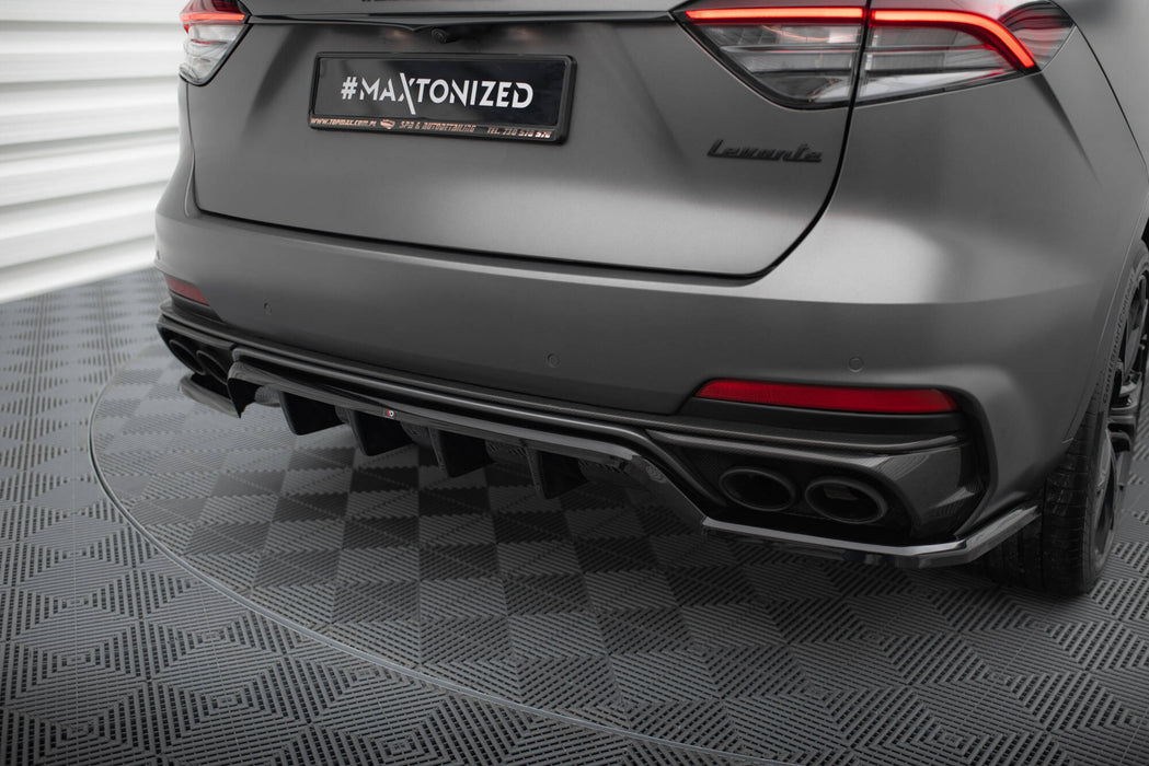 Maxton Design Rear Splitter (with vertical bars) Maserati Levante Trofeo Mk1