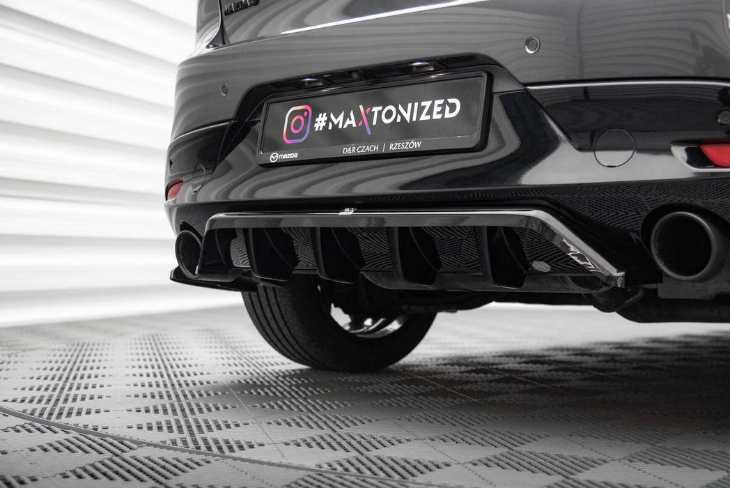 Maxton Design Rear Splitter (with vertical bars) Mazda 3 Mk4