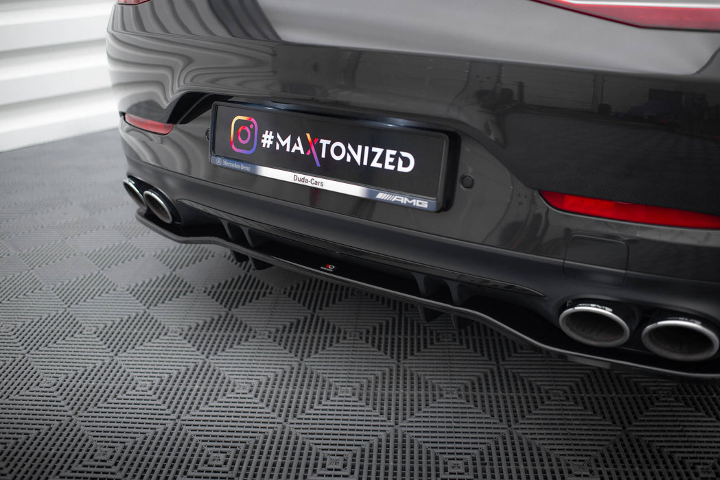 Maxton Design Rear Splitter (with vertical bars) Mercedes-AMG 53 4 Door Coupe