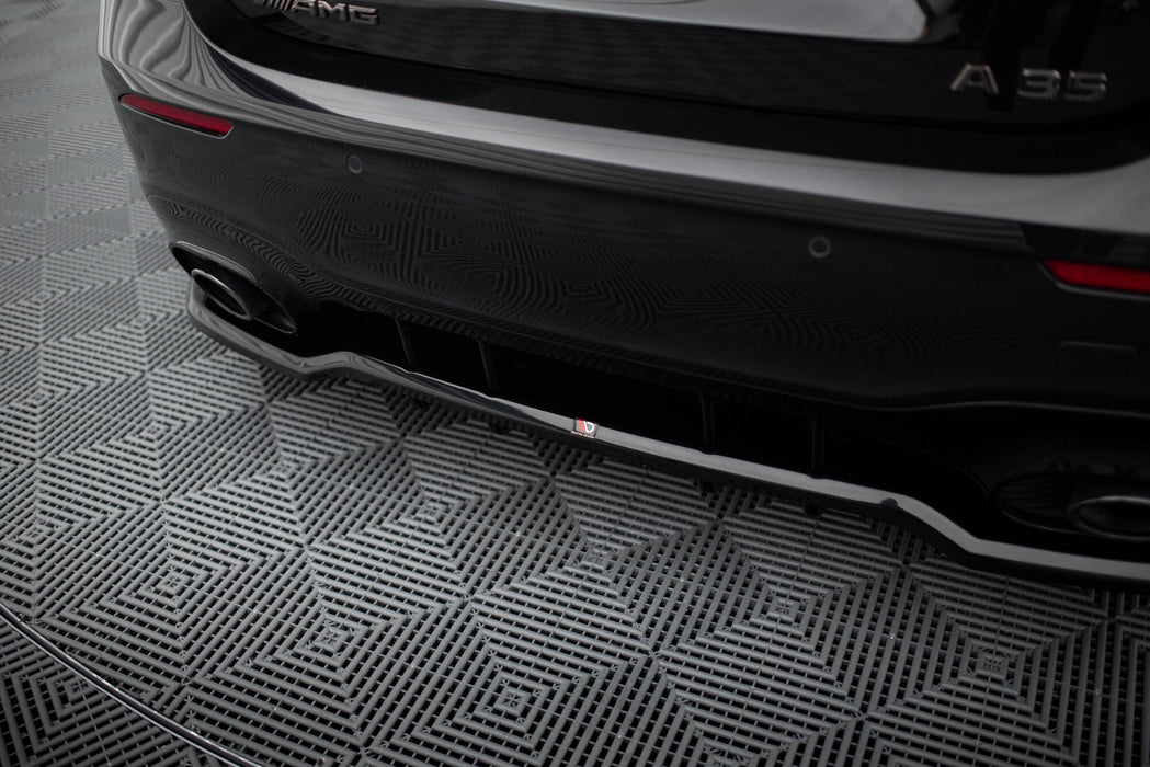 Maxton Design Rear Splitter (with vertical bars) Mercedes-AMG A35 Hatchback W177