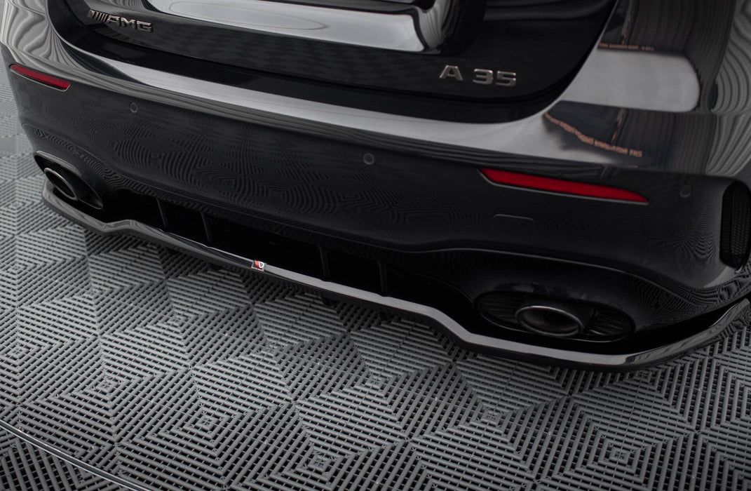 Maxton Design Rear Splitter (with vertical bars) Mercedes-AMG A35 Hatchback W177