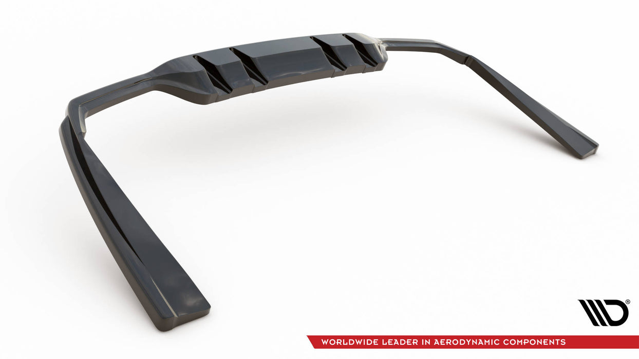 Maxton Design Rear Splitter (with vertical bars) Mercedes-AMG C 43 Sedan  W205 Facelift