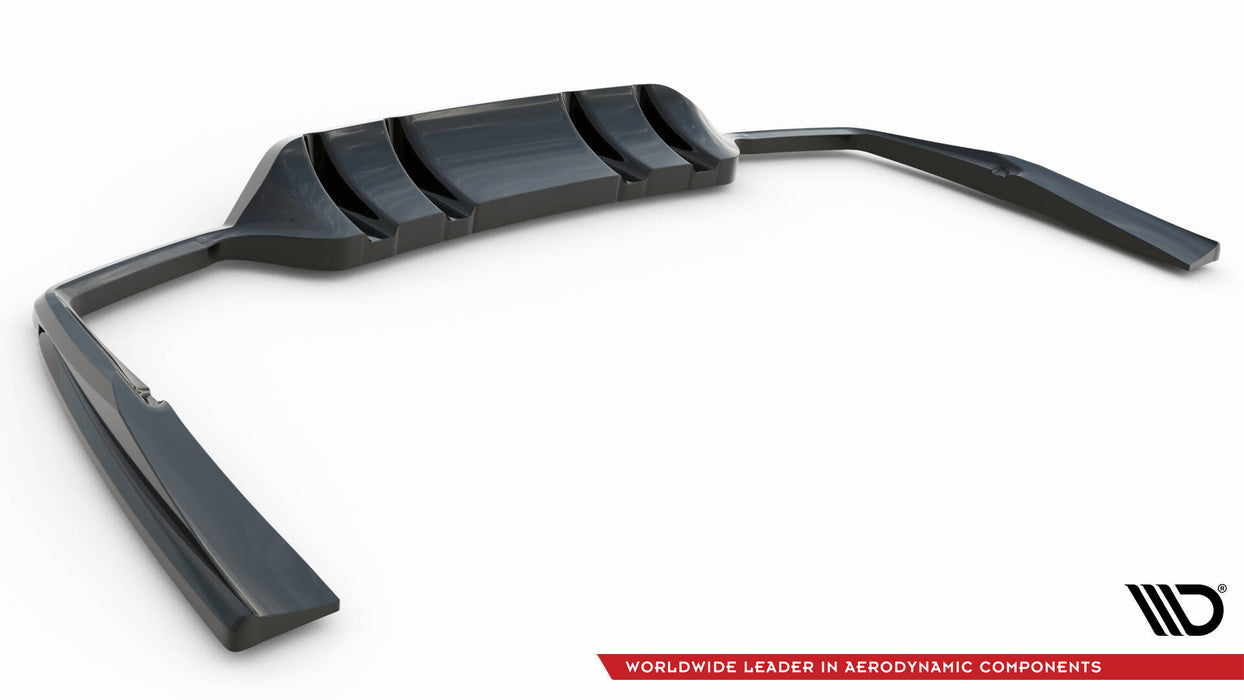 Maxton Design Rear Splitter (with vertical bars) Mercedes-AMG C43 Coupe / Cabrio C205 Facelift / A205 Facelift