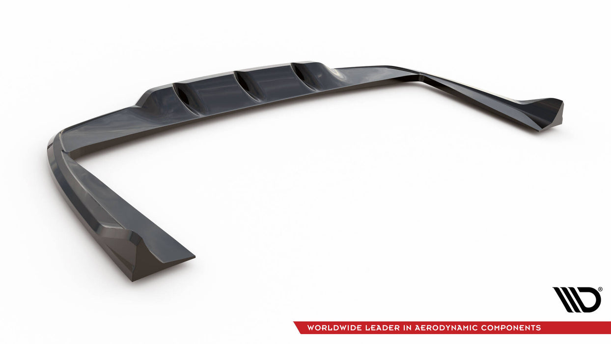 Maxton Design Rear Splitter (with vertical bars) Mercedes-AMG C63 Sedan / Estate W205 / S205