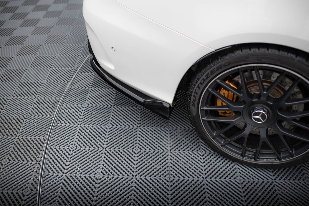 Maxton Design Rear Splitter (with vertical bars) Mercedes-AMG C63 Sedan / Estate W205 / S205