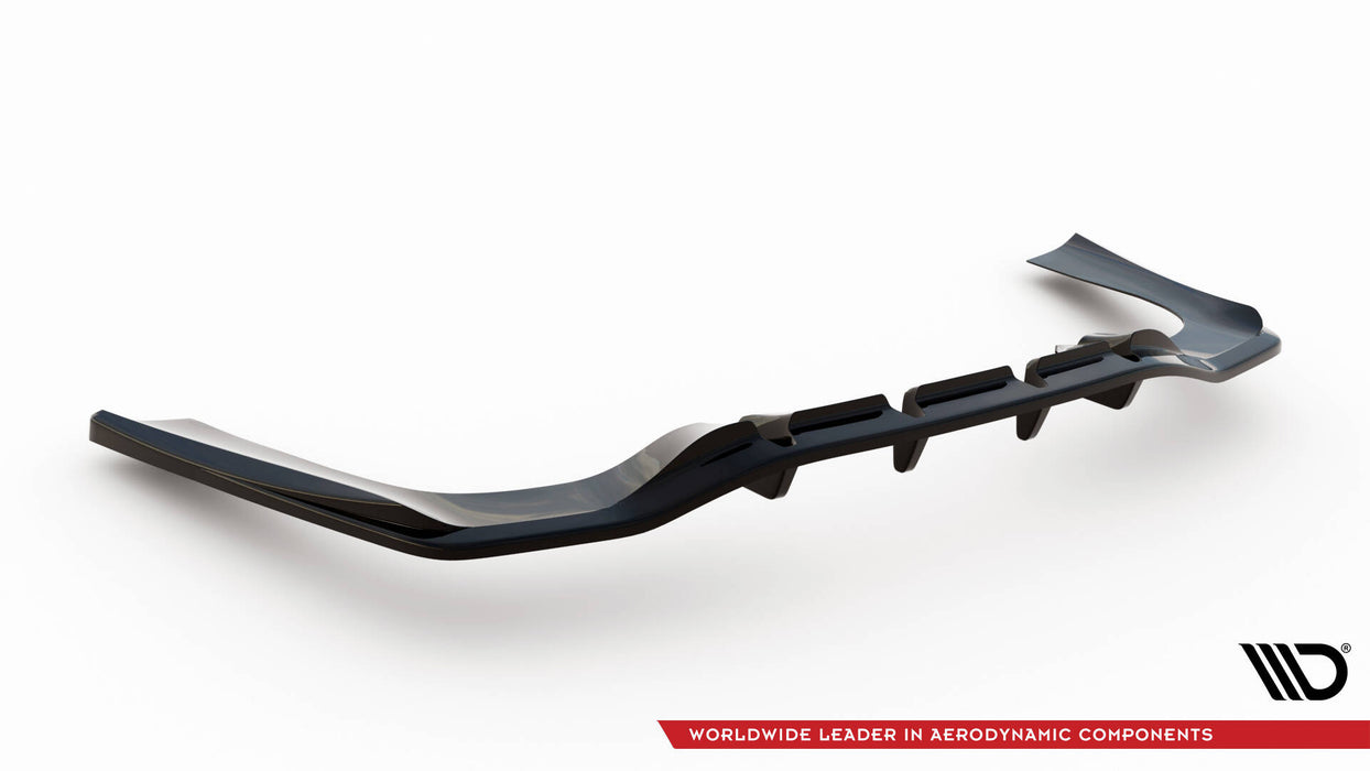 Maxton Design Rear Splitter (with vertical bars) Mercedes-AMG CLA 35  / 45  Coupe / Shooting Brake C118 Facelift / X118 Facelift