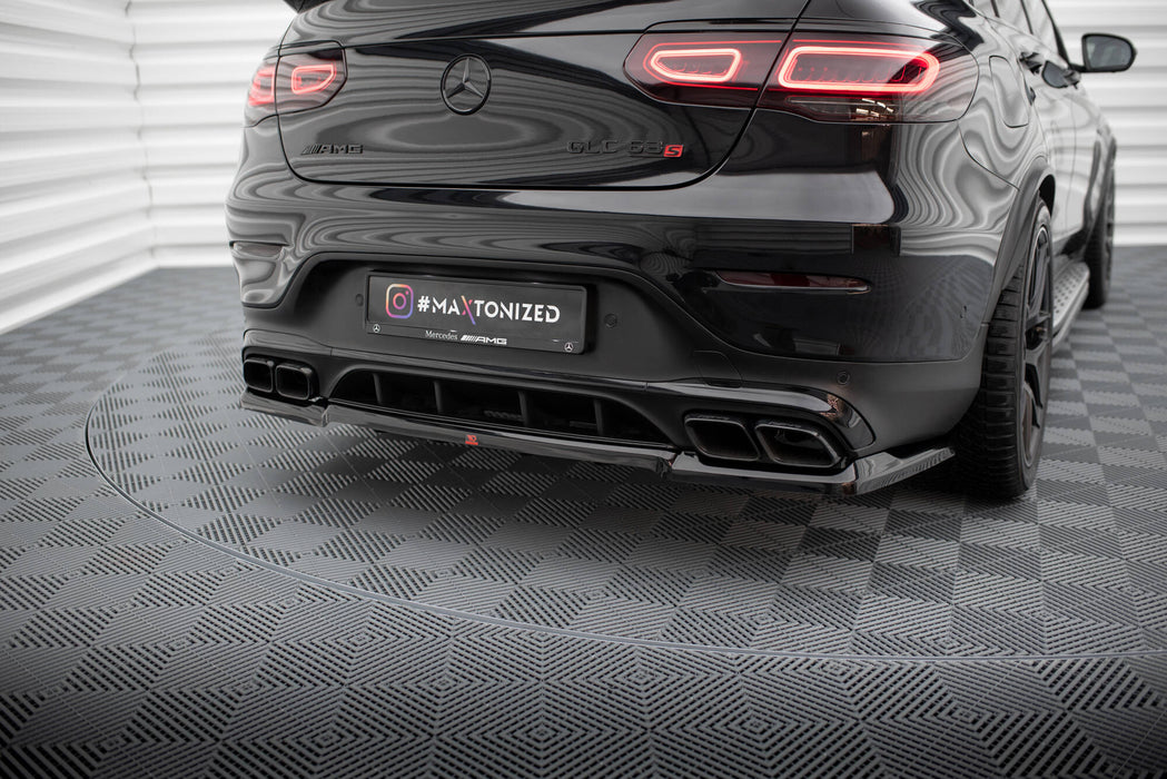 Maxton Design Rear Splitter (with vertical bars) Mercedes-AMG GLC 63 Coupe C253 Facelift