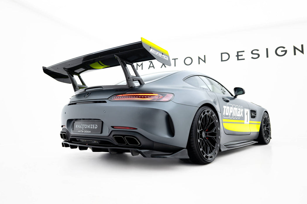Maxton Design Rear Splitter (with vertical bars) Mercedes-AMG GT C C190 Facelift