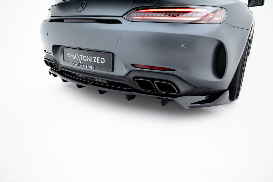 Maxton Design Rear Splitter (with vertical bars) Mercedes-AMG GT C C190 Facelift