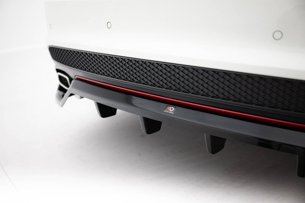 Maxton Design Rear Splitter (with vertical bars) Mercedes-Benz CLA AMG-Line C117