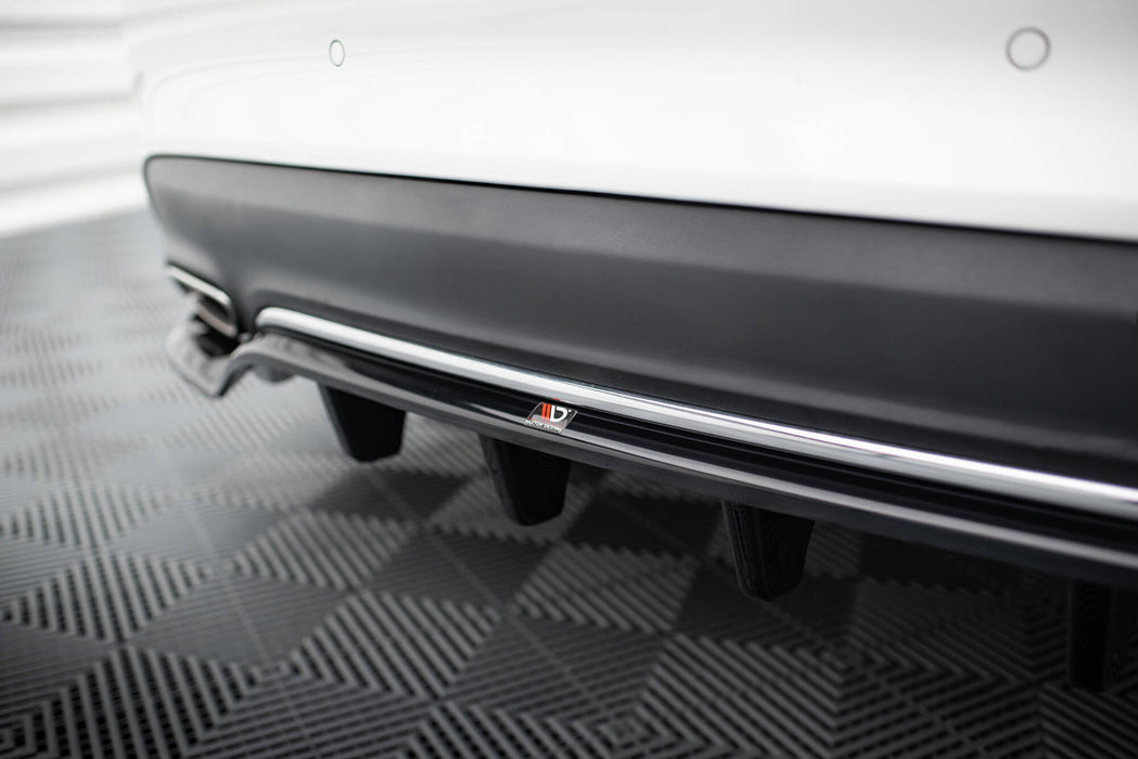 Maxton Design Rear Splitter (with vertical bars) Mercedes-Benz CLA C117 Facelift