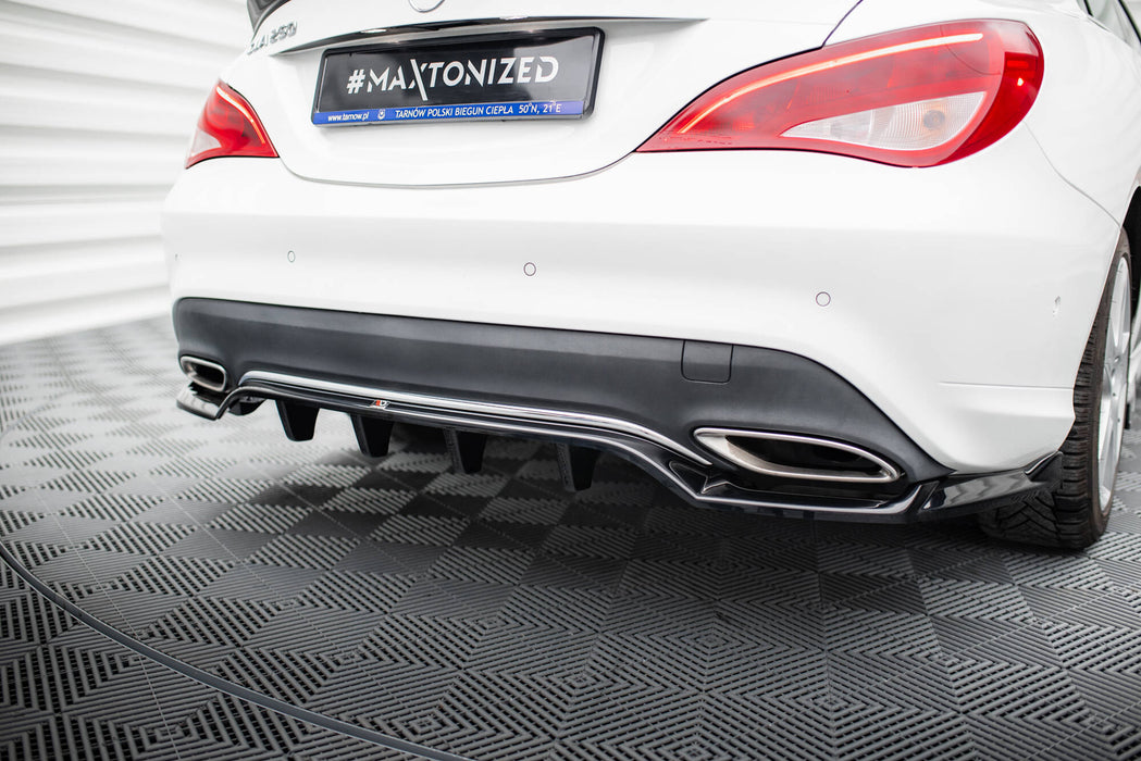 Maxton Design Rear Splitter (with vertical bars) Mercedes-Benz CLA C117 Facelift