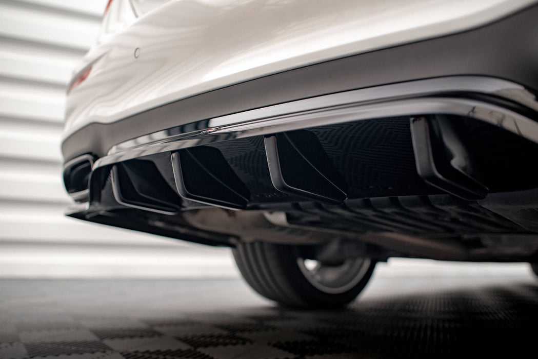 Maxton Design Rear Splitter (with vertical bars) Mercedes-Benz E AMG-Line Sedan W213 Facelift