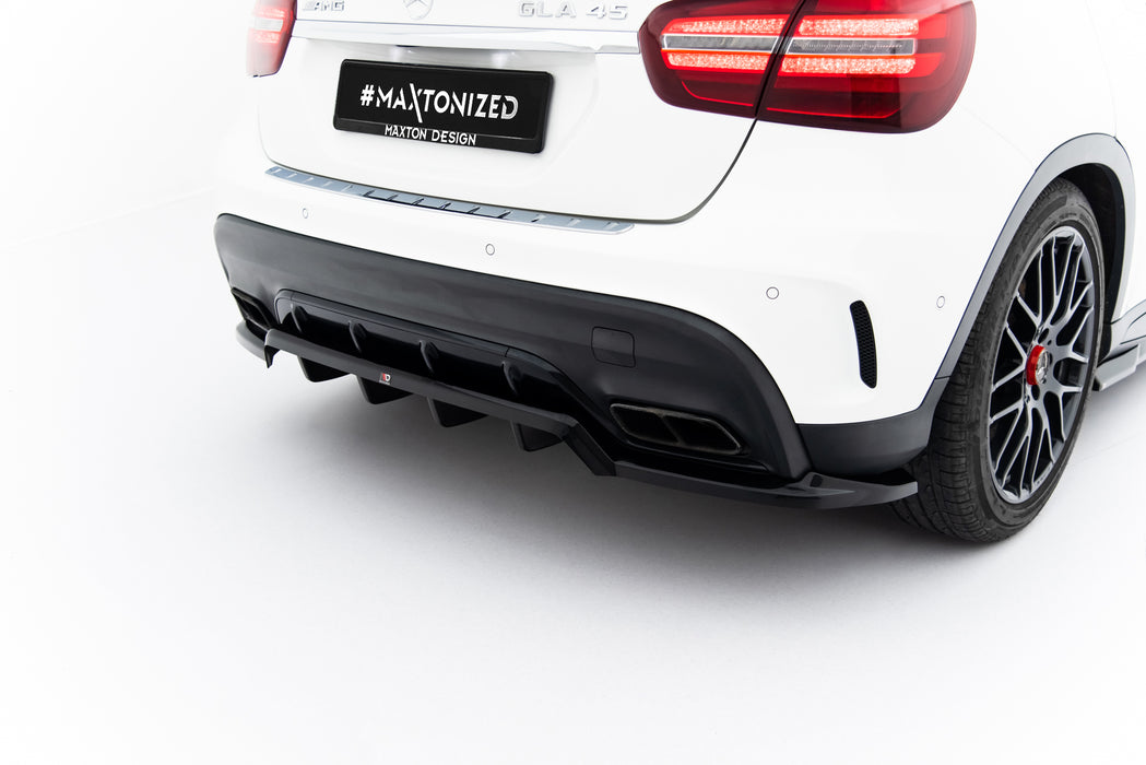 Maxton Design Rear Splitter (with vertical bars) Mercedes-Benz GLA 45 AMG X156 Facelift