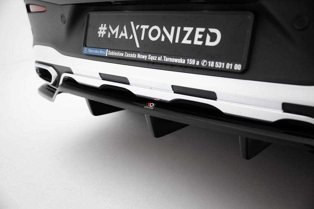 Maxton Design Rear Splitter (with vertical bars) Mercedes-Benz GLC Coupe AMG-Line C254