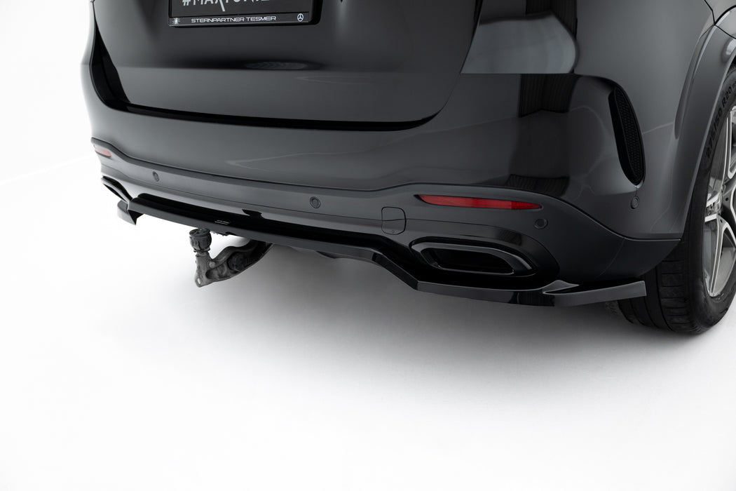 Maxton Design Rear Splitter (with vertical bars) Mercedes-Benz GLE SUV AMG-Line W167 / W167 Facelift