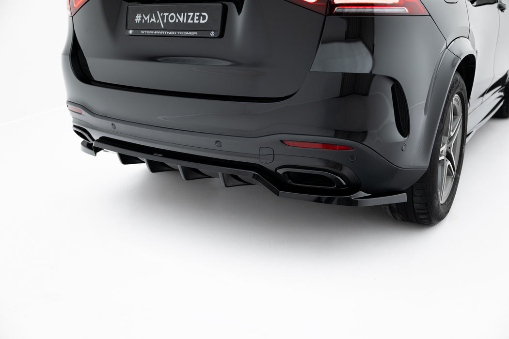 Maxton Design Rear Splitter (with vertical bars) Mercedes-Benz GLE SUV AMG-Line W167 / W167 Facelift