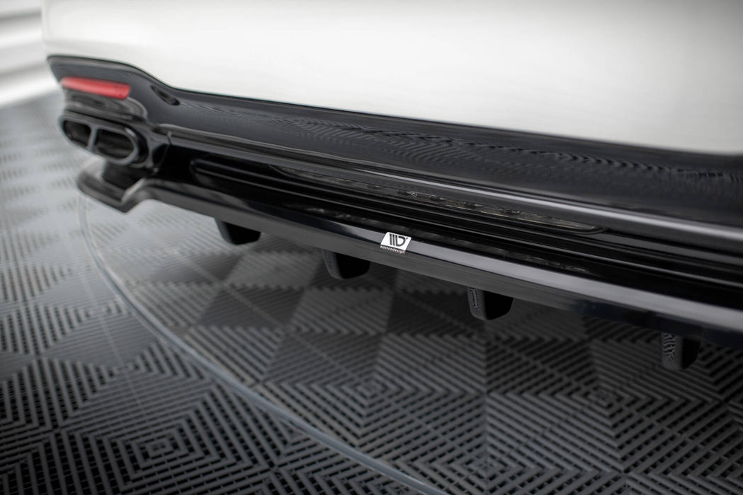 Maxton Design Rear Splitter (with vertical bars) Mercedes-Benz S AMG-Line W222 Facelift