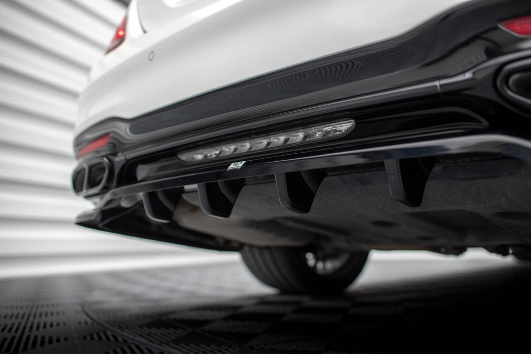 Maxton Design Rear Splitter (with vertical bars) Mercedes-Benz S AMG-Line W222 Facelift