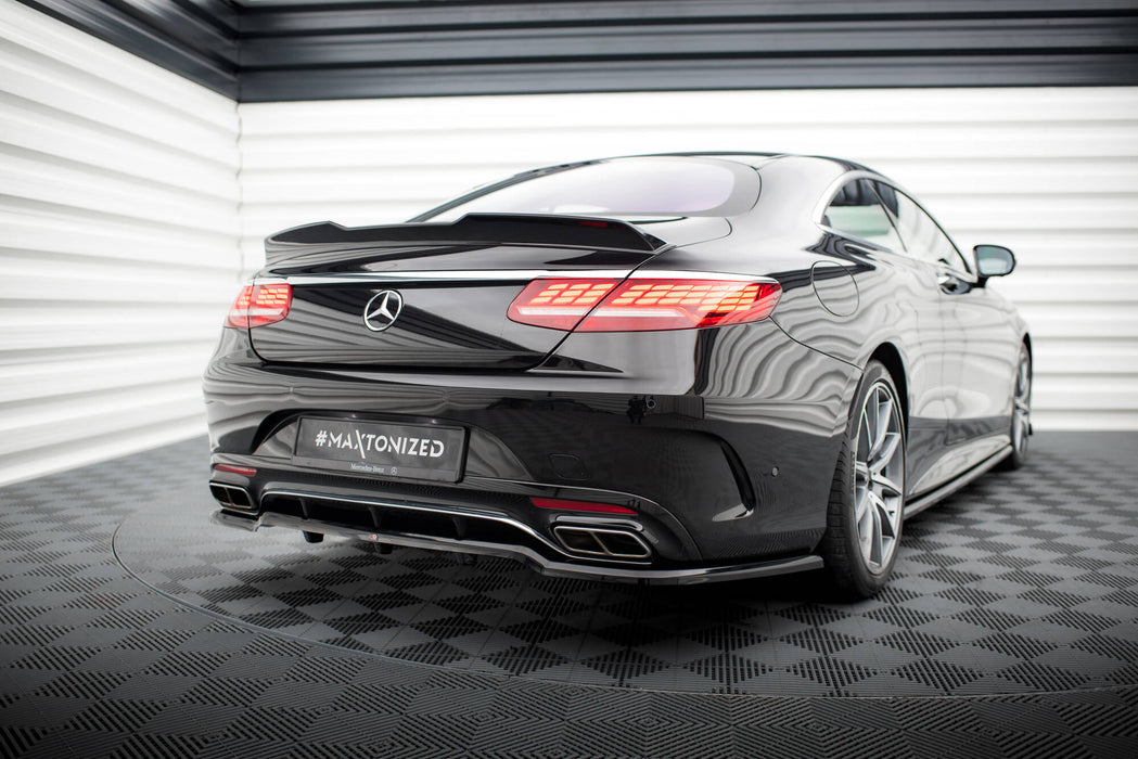 Maxton Design Rear Splitter (with vertical bars) Mercedes-Benz S Coupe AMG-Line C217 Facelift