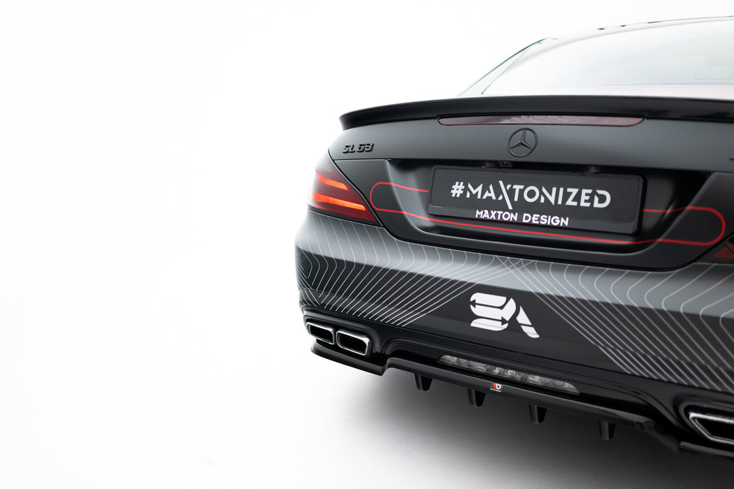 Maxton Design Rear Splitter (with vertical bars) Mercedes-Benz SL 63 AMG R231