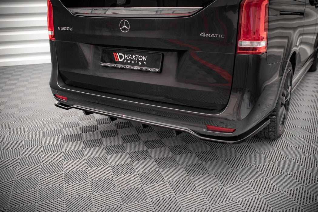 Maxton Design Rear Splitter (with vertical bars) Mercedes-Benz V-Class AMG-Line W447 Facelift