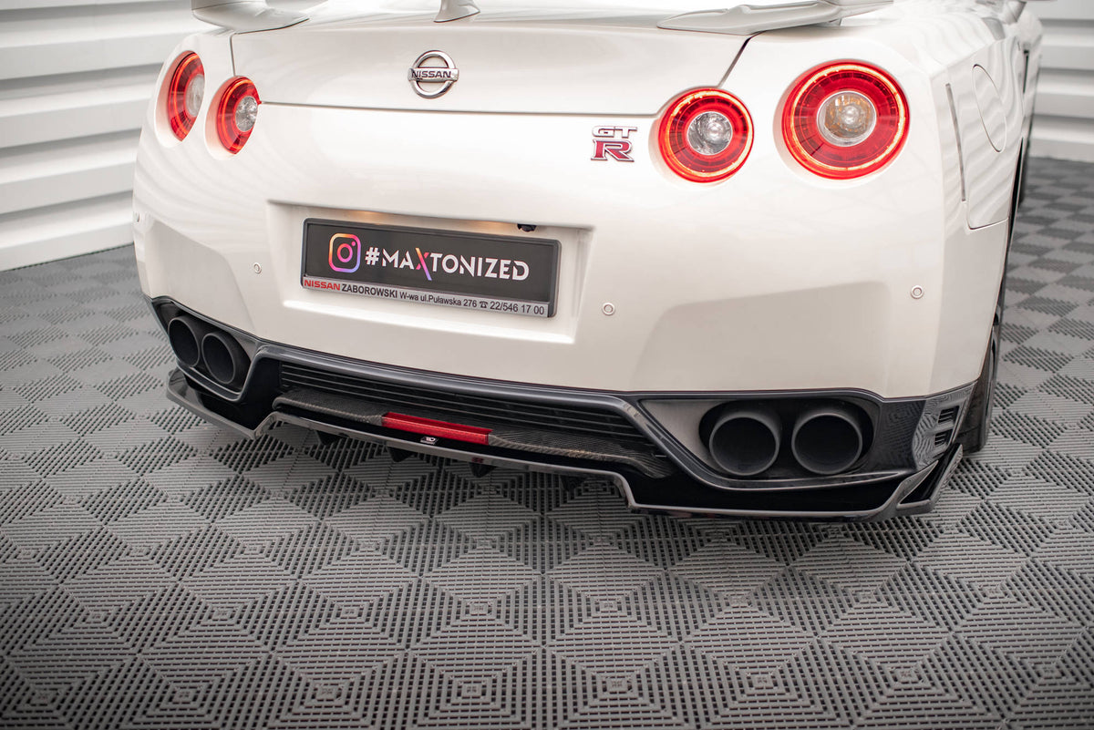 Rear Splitter (Vertical Bars) Nissan GTR R35 1st Facelift — Maxton ...