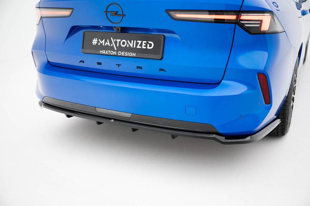 Maxton Design Rear Splitter (with vertical bars) Opel Astra Sports Tourer L (MK6)