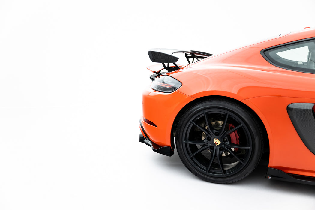 Maxton Design Rear Splitter (with vertical bars) Porsche 718 Cayman GTS 982c