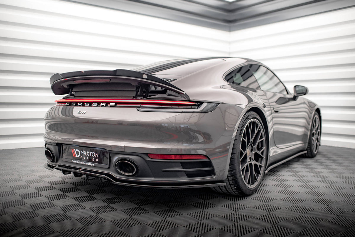 Maxton Design Rear Splitter (with vertical bars) Porsche 911 Carrera 4 ...