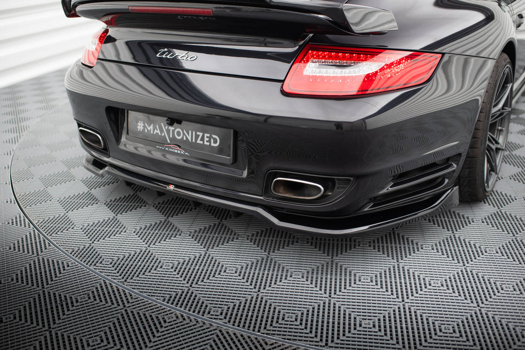 Maxton Design Rear Splitter (with vertical bars) Porsche 911 Turbo 997