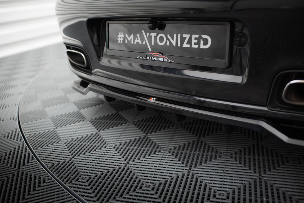 Maxton Design Rear Splitter (with vertical bars) Porsche 911 Turbo 997