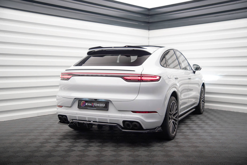 Maxton Design Rear Splitter (with vertical bars) Porsche Cayenne Coupe / SUV Mk3