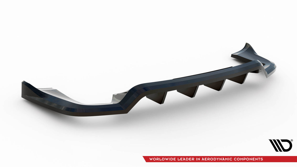 Maxton Design Rear Splitter (with vertical bars) Porsche Cayenne Mk2 Facelift