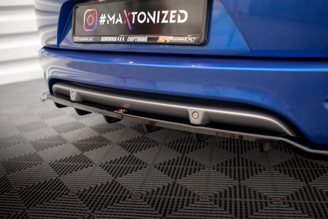 Maxton Design Rear Splitter (with vertical bars) Renault Megane GT Line Grandtour Mk3 Facelift