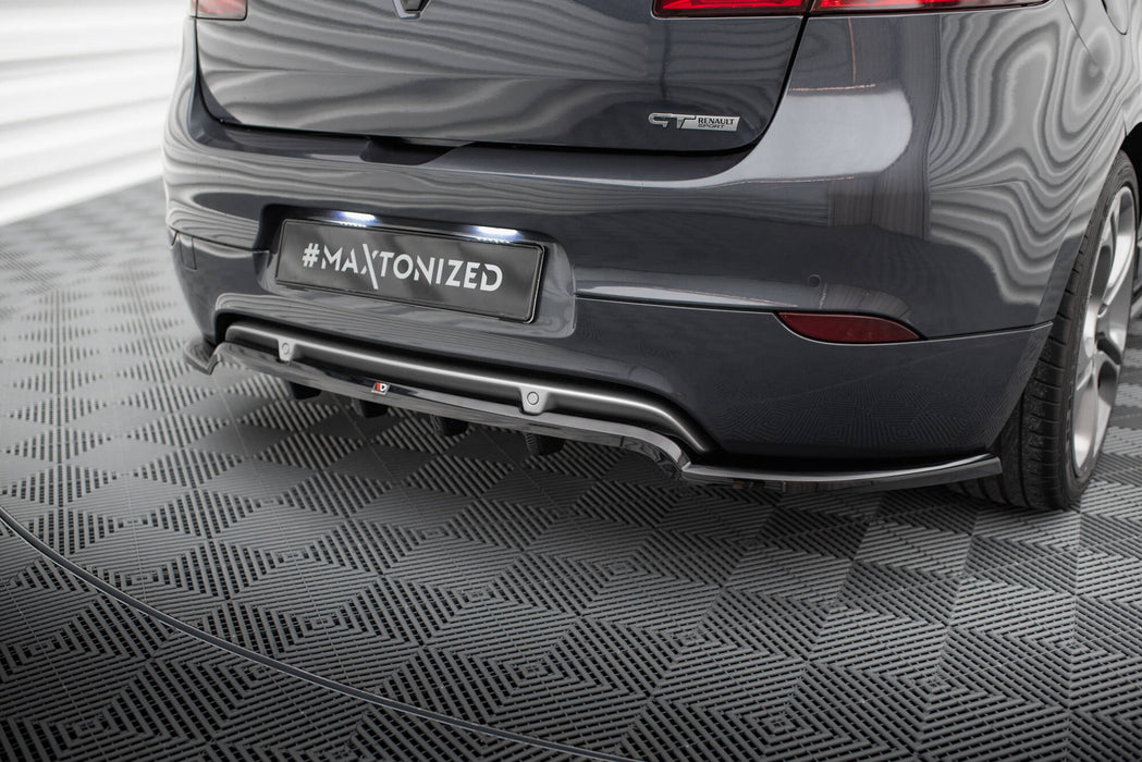 Maxton Design Rear Splitter (with vertical bars) Renault Megane GT MK3 Facelift