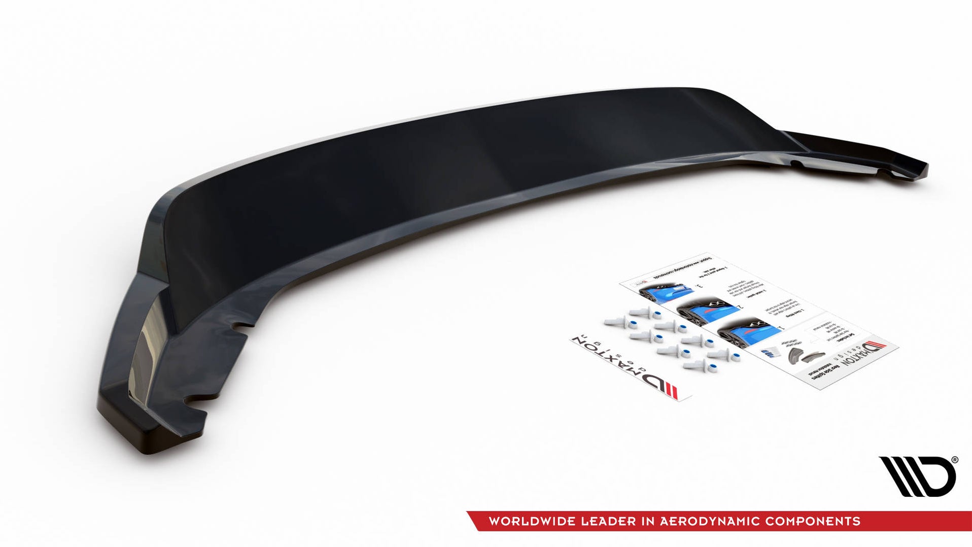Maxton Design Rear Splitter (with vertical bars) Seat Leon Hatchback M ...