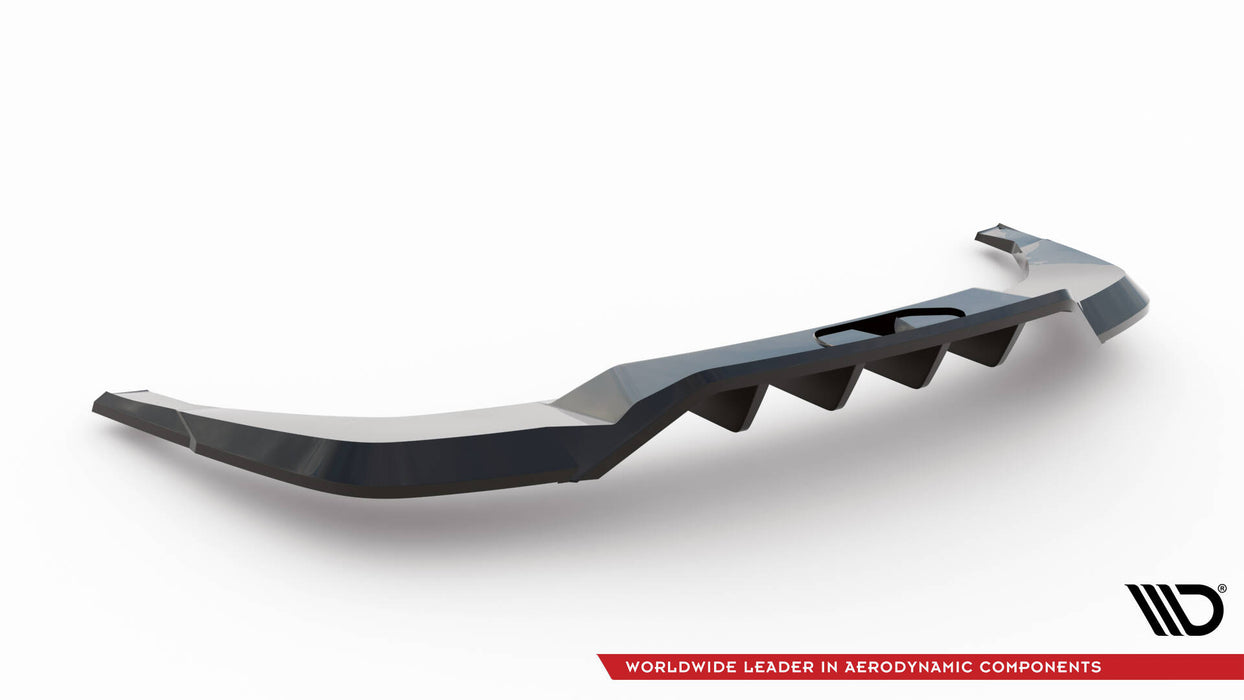 Maxton Design Rear Splitter (with vertical bars) Skoda Enyaq Coupe iV RS