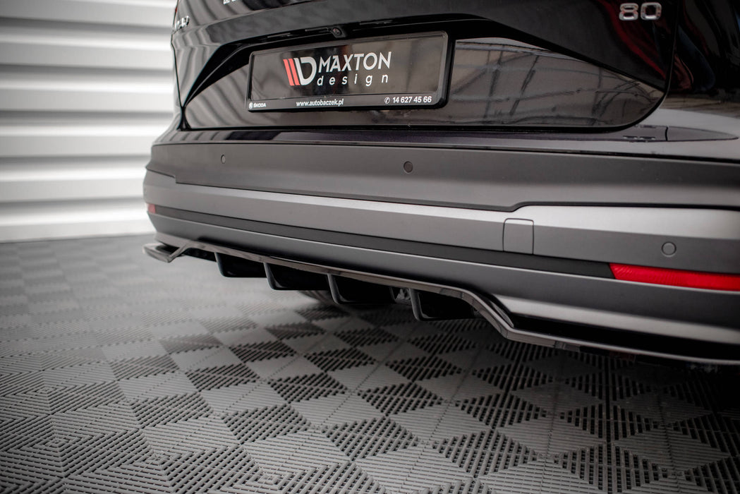 Maxton Design Rear Splitter (with vertical bars) Skoda Enyaq iV