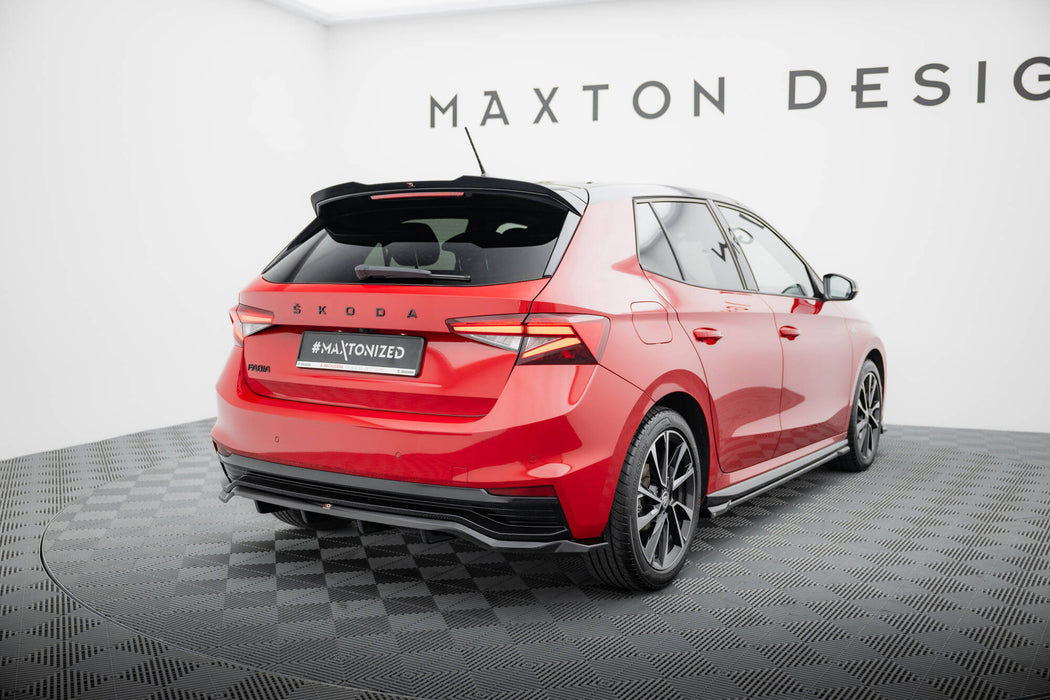 Maxton Design Rear Splitter (with vertical bars) Skoda Fabia Monte Carlo Mk4