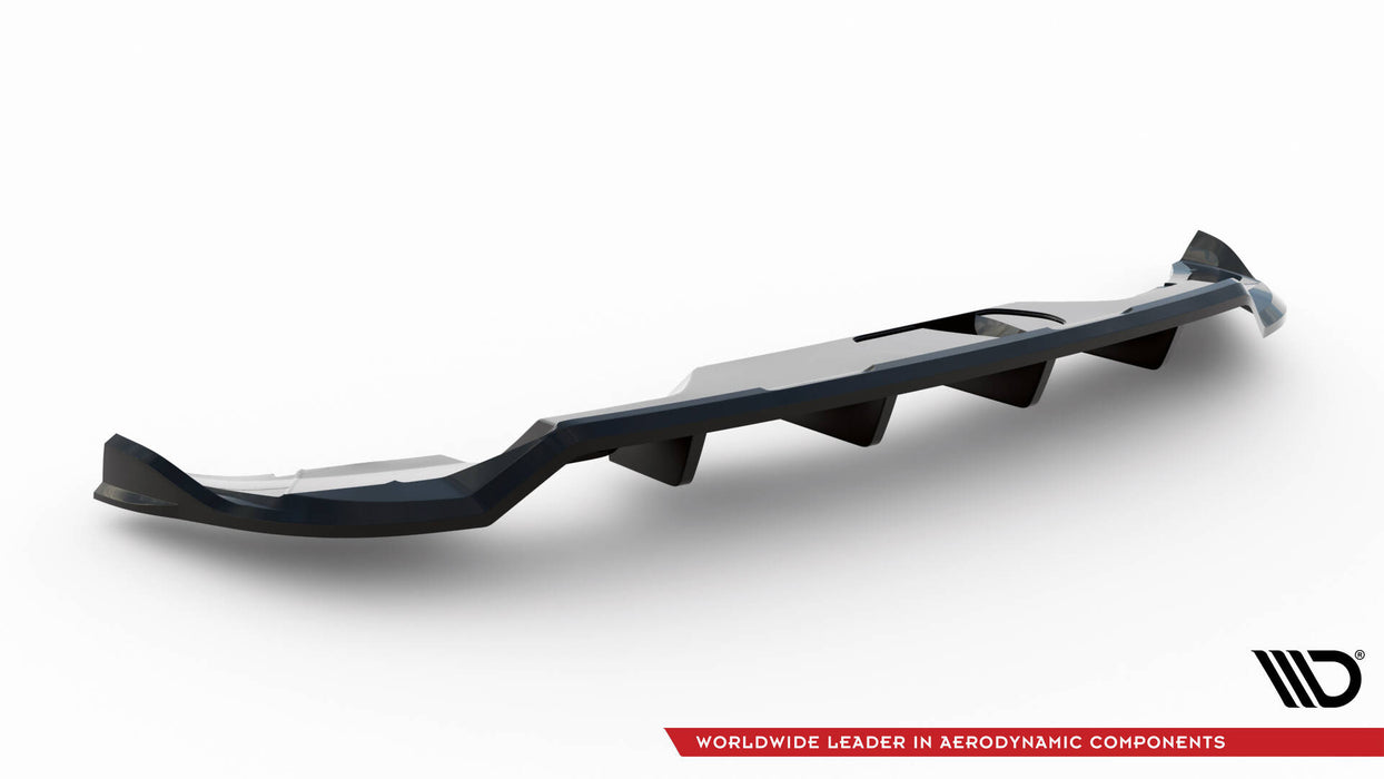 Maxton Design Rear Splitter (with vertical bars) Skoda Kamiq Monte Carlo Mk1 Facelift