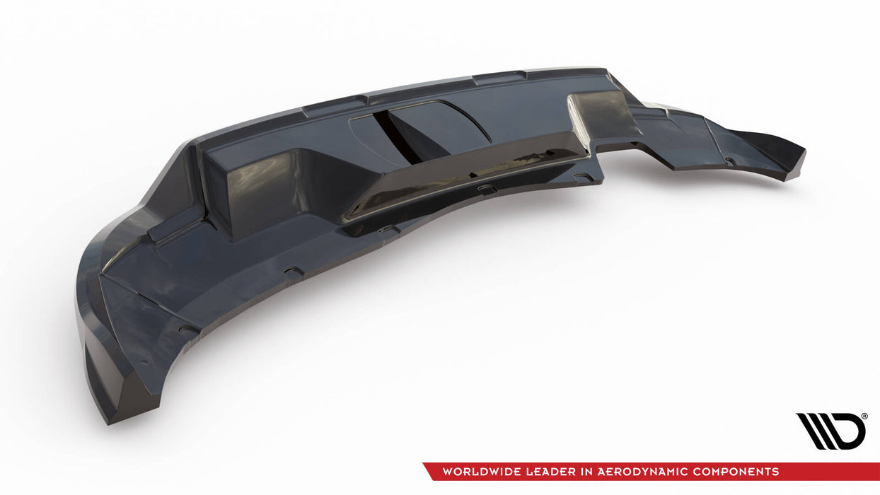 Maxton Design Rear Splitter (with vertical bars) Skoda Kamiq Monte Carlo Mk1 Facelift