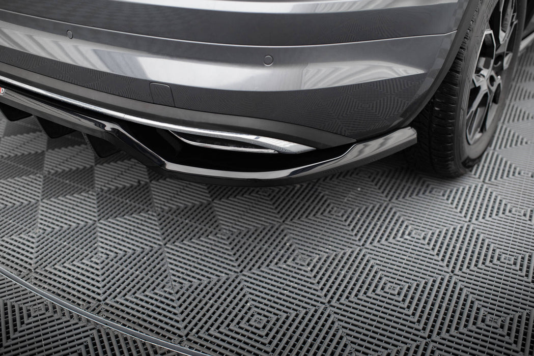 Maxton Design Rear Splitter (with vertical bars) Skoda Kodiaq Sportline Mk1 / Mk1 Facelift