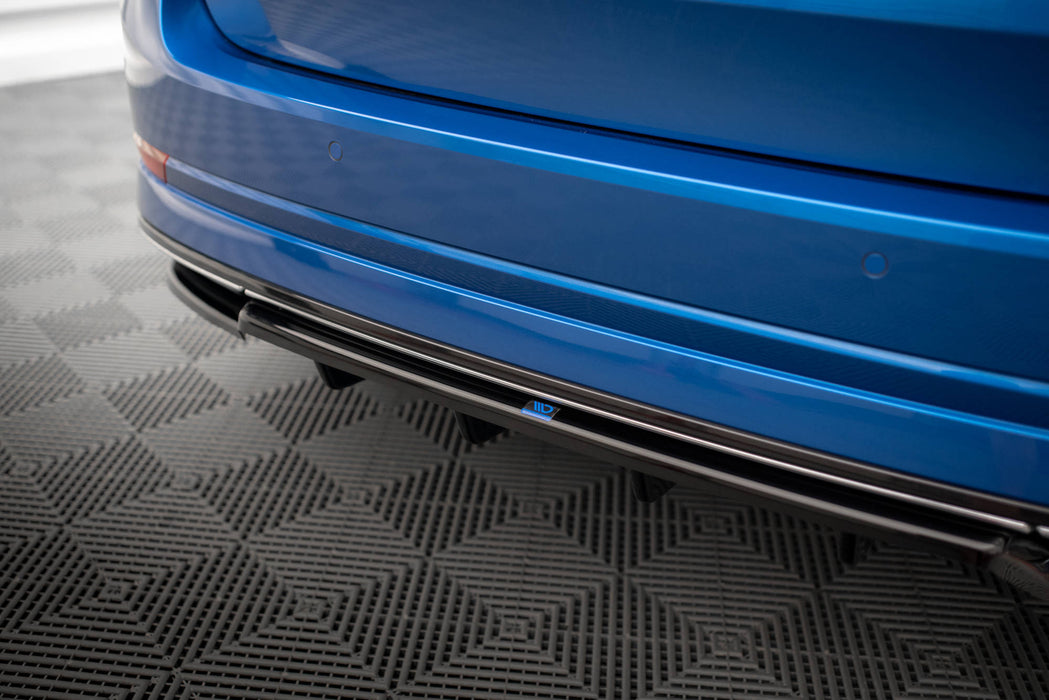 Maxton Design Rear Splitter (with vertical bars) Skoda Octavia Sportline Mk4