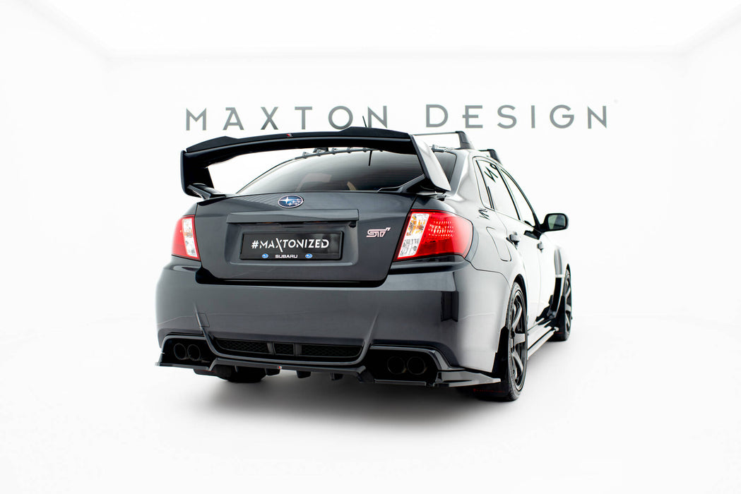 Maxton Design Rear Splitter (with vertical bars) Subaru Impreza WRX STI Mk3 Facelift